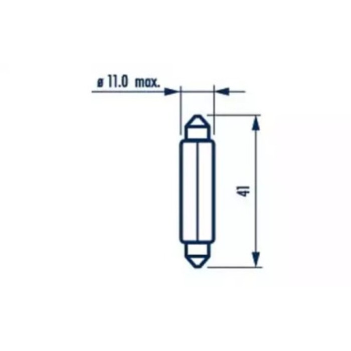 Вказівна лампа Narva 17314 C10W 12V 10W SV8,5