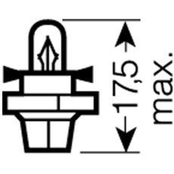 Вказівна лампа Osram 2352MFX X8.4d 12V 2W