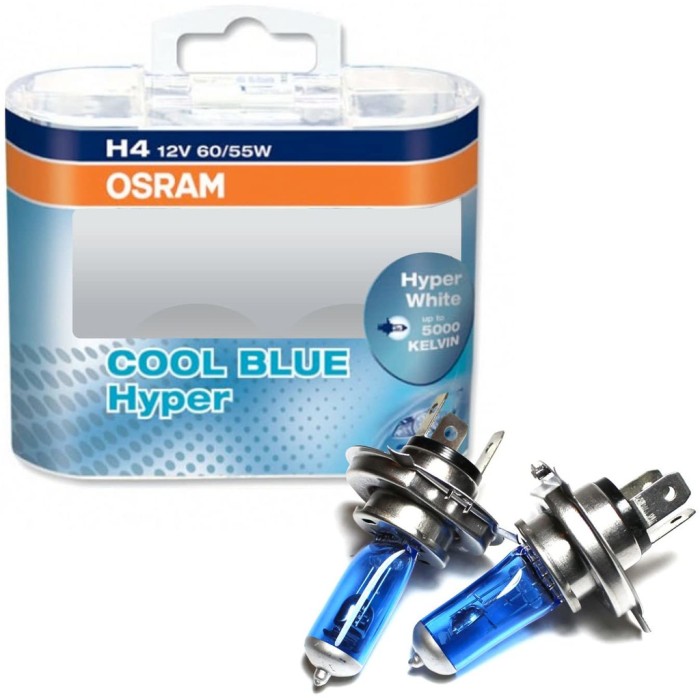 Лампа головного світла Osram H4 60/55W Cool Blue Hyper 64193CBH