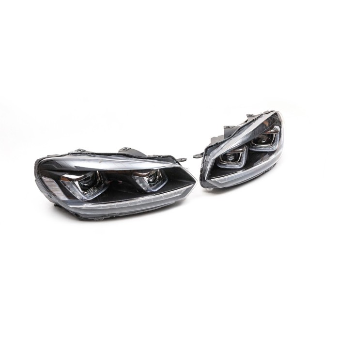 Передні фари Black (2 шт, LED) для Volkswagen Golf 6