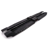Бокові пороги Dakar V1 без LED (2 шт, метал) для Volkswagen Amarok 2010-2022 рр