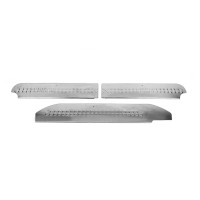 Накладки на внутренние пороги V3 (Carmos) 3 шт, Carmos - турецкая сталь для Mercedes Vito W639 2004-2014 гг