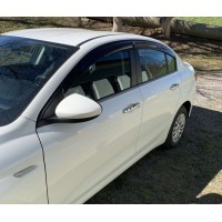 Ветровики (4 шт, Sunplex Sport) для Fiat Tipo 2016- гг