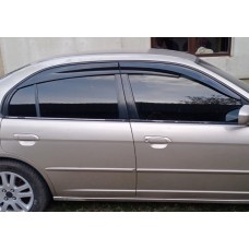 Вітровики (4 шт., Sunplex Sport) для Honda Civic Sedan VII 2001-2006 рр