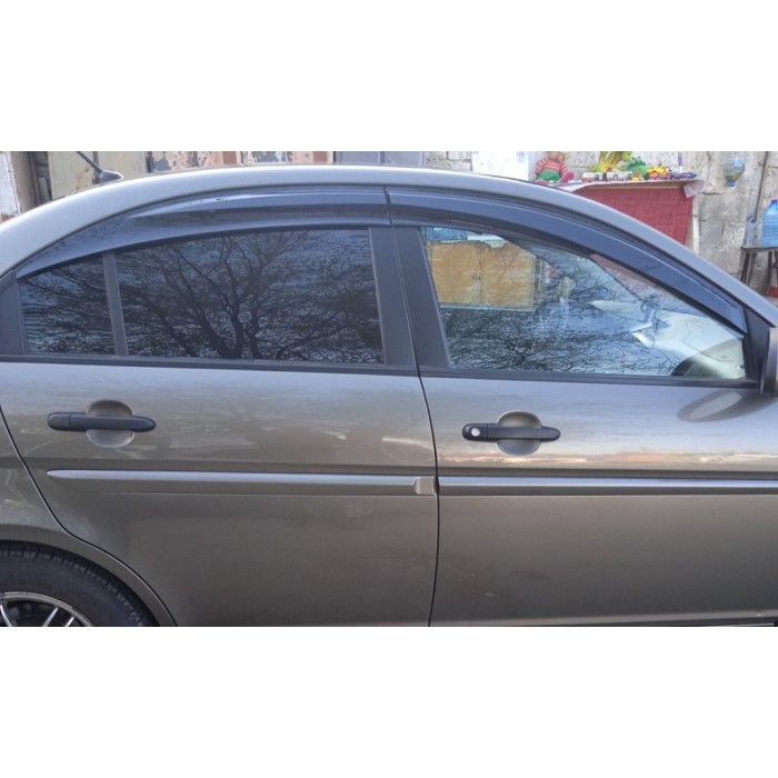 Вітровики (4 шт., Sunplex Sport) для Hyundai Accent 2006-2010 рр