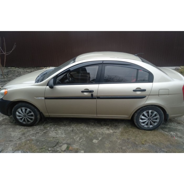 Вітровики (4 шт., Sunplex Sport) для Hyundai Accent 2006-2010 рр