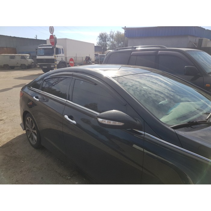 Вітровики (4 шт., Sunplex Sport) для Hyundai Sonata YF 2010-2014 рр