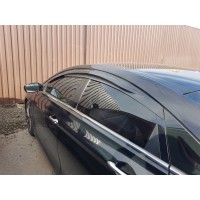 Ветровики (4 шт, Sunplex Sport) для Hyundai Sonata YF 2010-2014 гг