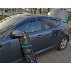 Вітровики (4 шт., Sunplex Sport) для Kia Optima 2010-2016 рр