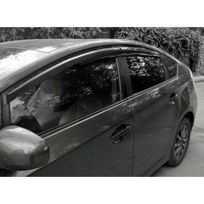 Ветровики (4 шт., Sunplex Sport) для Toyota Prius 2009-2015 гг