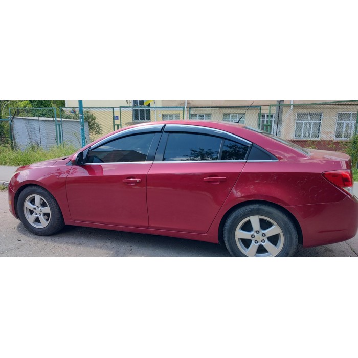 Вітровики з хромом (4 шт., Sunplex Chrome) для Chevrolet Cruze 2009-2015 рр