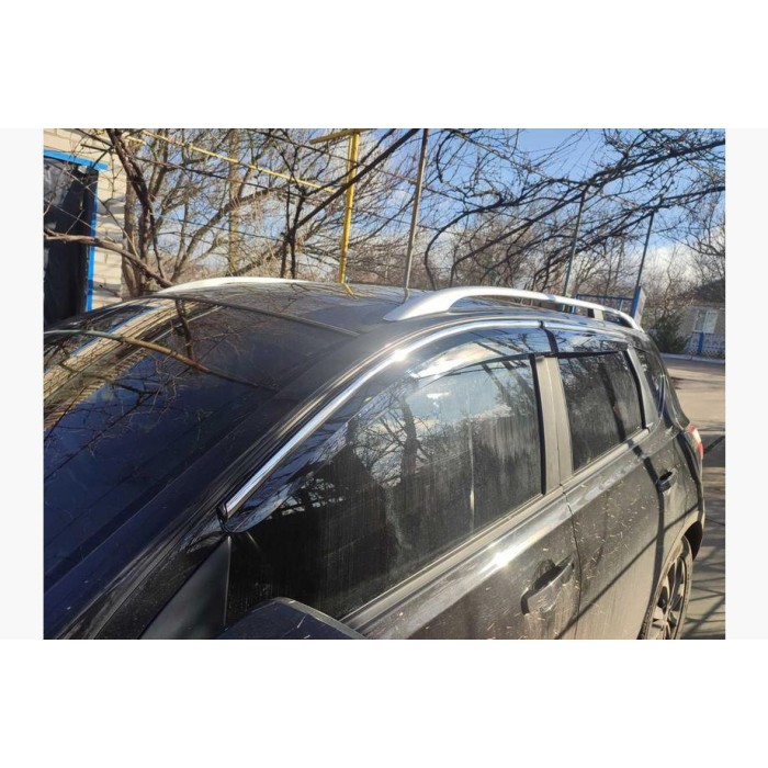 Вітровики з хромом (4 шт., Sunplex Chrome) для Nissan Qashqai 2010-2014рр