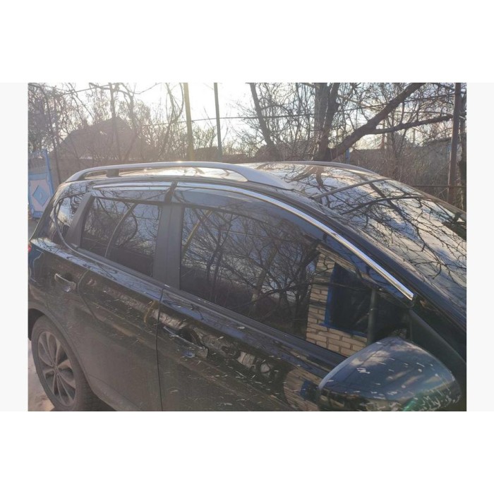 Вітровики з хромом (4 шт., Sunplex Chrome) для Nissan Qashqai 2010-2014рр