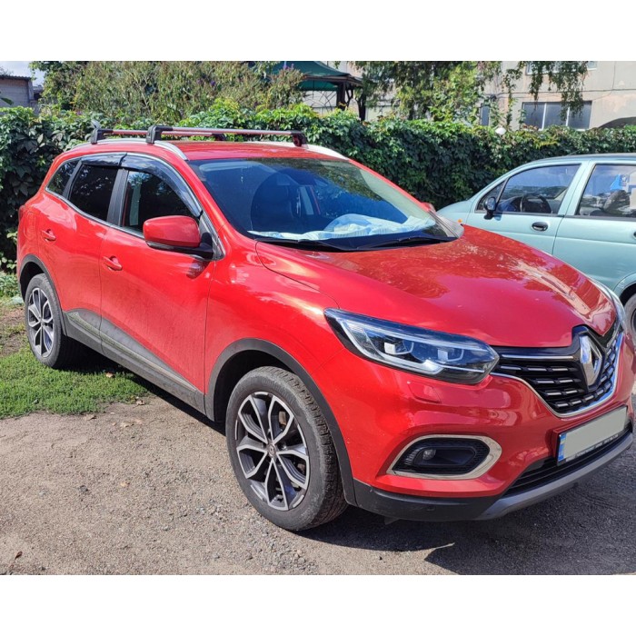 Вітровики з хромом (4 шт., Sunplex Chrome) для Renault Kadjar