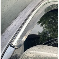 Вітровики з хромом (4 шт., Sunplex Chrome) для Toyota Hilux 2015- рр
