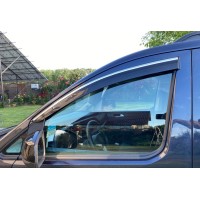 Вітровики з хромом (4 шт., Sunplex Chrome) для Volkswagen Caddy 2020- рр