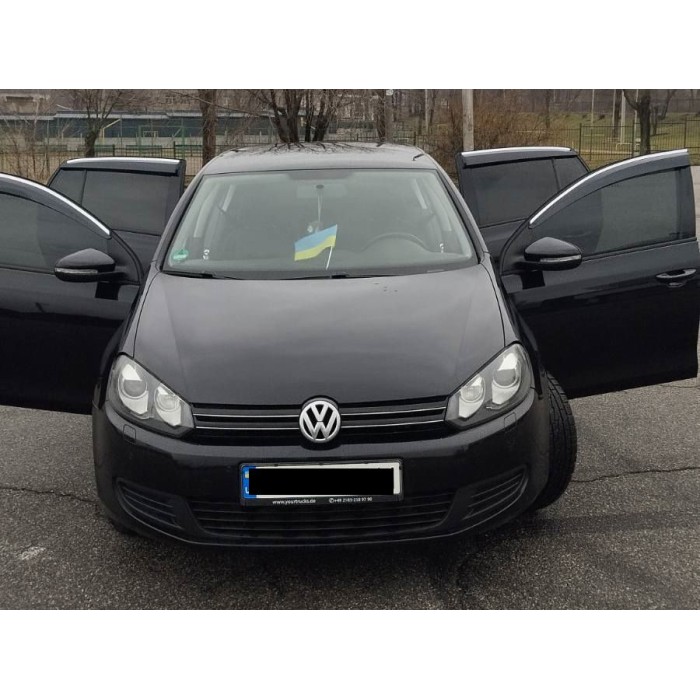 Вітровики з хромом (4 шт., Sunplex Chrome) для Volkswagen Golf 5