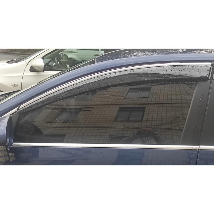 Вітровики з хромом SD (4шт, EU, Sunplex Chrome) для Volkswagen Passat B7 2012-2015рр