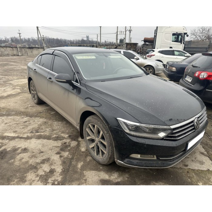 Вітровики з хромом SD (4 шт., Sunplex Chrome) для Volkswagen Passat B8 2015-2023 рр