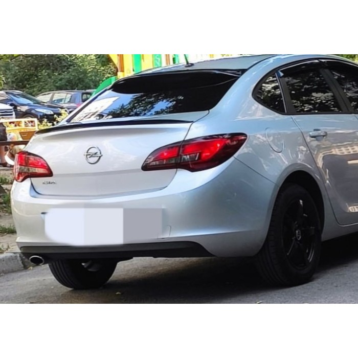 Спойлер Sedan LIP (Sunplex, черный) (115см*5,5см) для Opel Astra J 2009-2015 гг