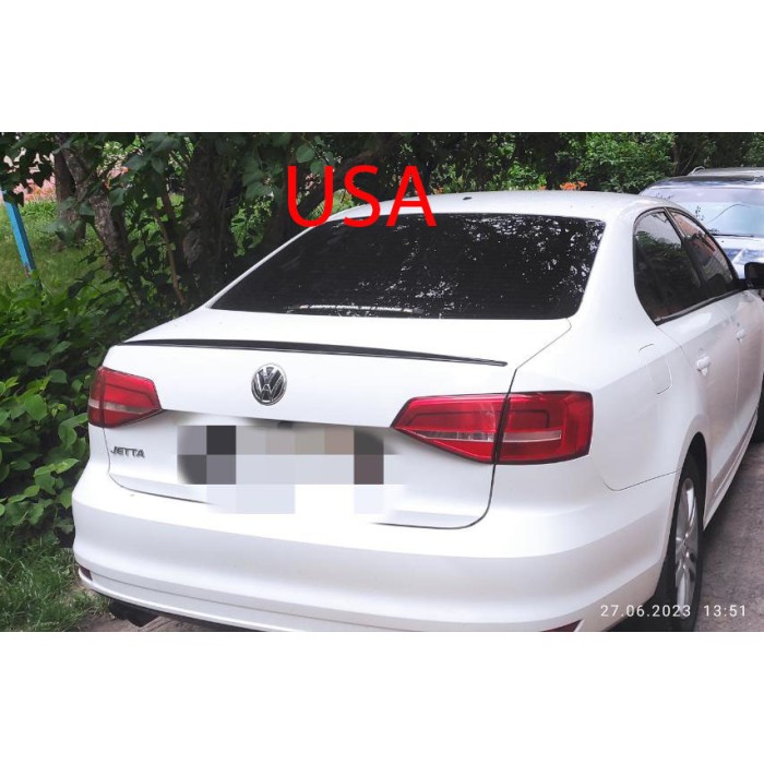 Спойлер LIP (Sunplex, черный) (115,8см*6,3см) для Volkswagen Jetta 2011-2018 гг