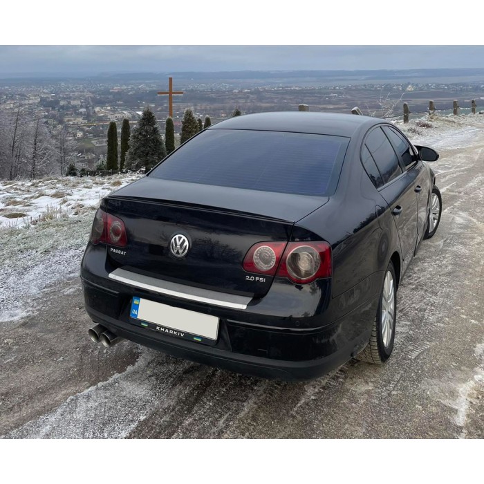 Спойлер LIP (Sunplex, черный) (115,8см*6,3см) для Volkswagen Passat B6 2006-2012 гг