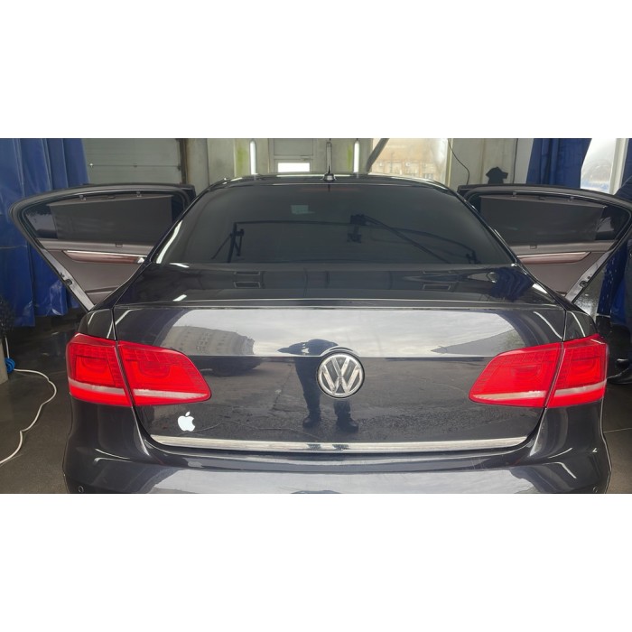 Спойлер LIP (Sunplex, чорний, для EU) (115,8см * 6,3см) для Volkswagen Passat B7 2012-2015рр