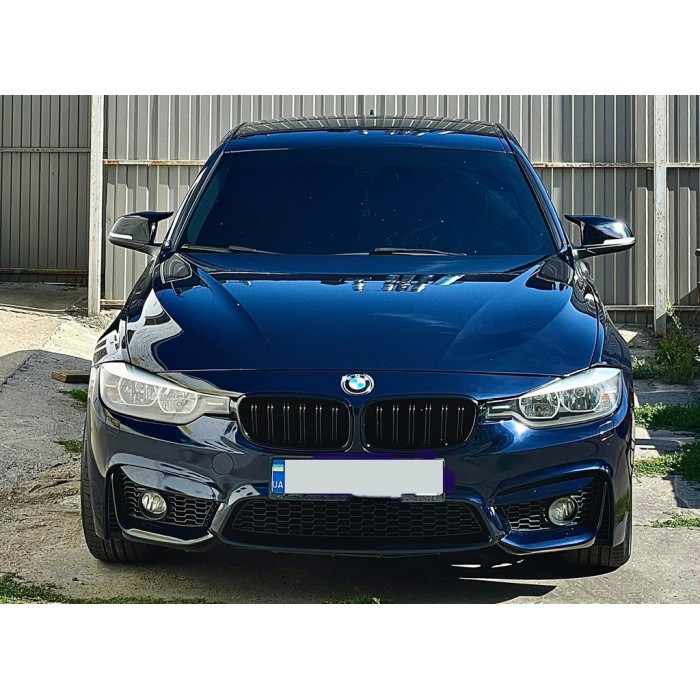 Накладки на дзеркала M-Style (2 шт) для BMW 3 серія F-30/31/34 2012-2019 рр