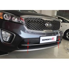 Накладка на решітку переднього бампера Libao (пластик) для Kia Sorento UM 2015-2020 рр