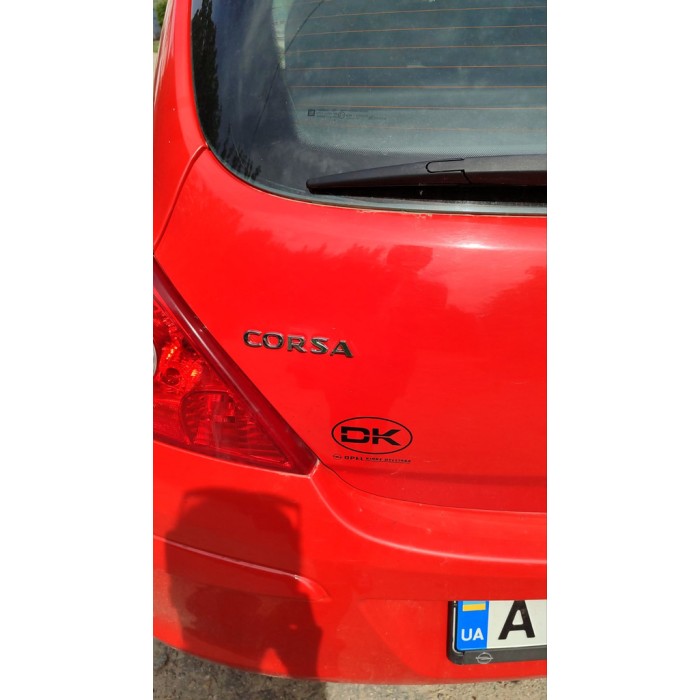 Напис Corsa 12.5см на 1.6см для Opel Corsa C 2000- рр