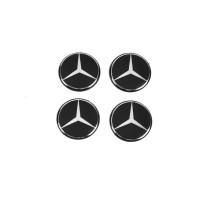Наклейки на колпачки 54мм (4 шт) для Тюнинг Mercedes
