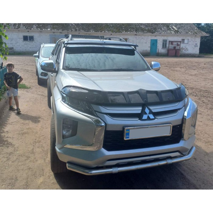 Дефлектор капота (2019-2025, EuroCap Dragon) для Mitsubishi L200 рр