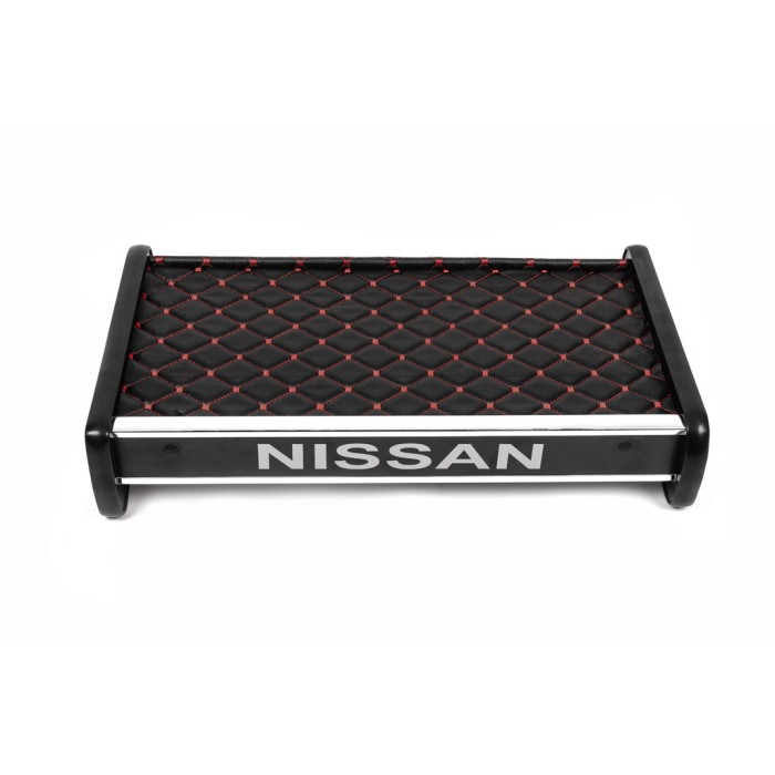 Полиця на панель (2001-2010, Чорна з червоною ниткою) для Nissan Primastar рр