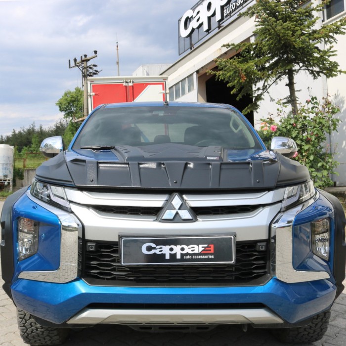 Комплект накладок на капот DRAGON (2019-2025, 3 шт) для Mitsubishi L200