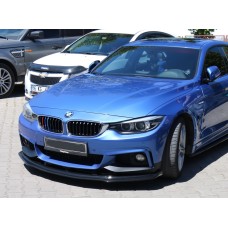 Накладка на передній бампер ЛИП (чорна) для BMW 4 серія F-32 2012-2020 рр