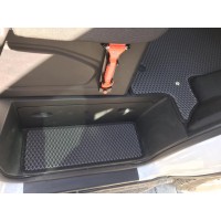 Килимки на пороги (3 шт, EVA, чорні) для Ford Transit 2014- рр