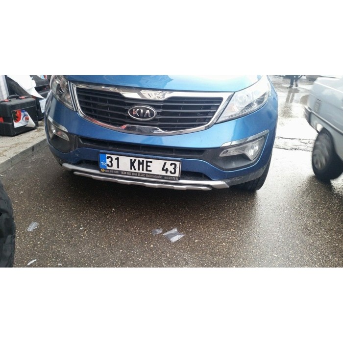 Передня накладка B06 (пластик) для Kia Sportage 2010-2015 рр