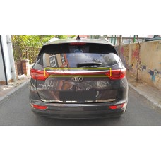 Хром планка над номером (2019-2021, нерж) для Kia Sportage