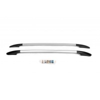 Рейлінги OmsaLine Solid для Spaceback (2 шт, сірі) для Skoda Rapid 2012-2019 рр