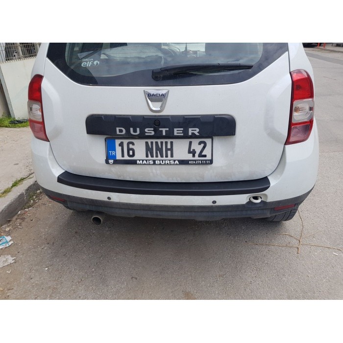 Накладка на задний бампер EuroCap (ABS) для Dacia Duster 2008-2018 гг