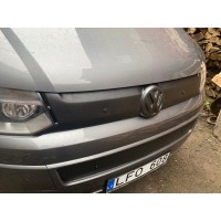 Зимняя накладка на верхнюю решетку Матовая для Volkswagen T5 2010-2015 гг