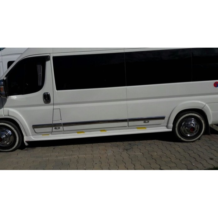 Бокові пороги під покраску (Meliset) для Fiat Ducato 2006-2025 рр