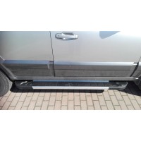 Боковые пороги RedLine V1 (2 шт., алюминий) для Kia Sorento 2002-2009 гг
