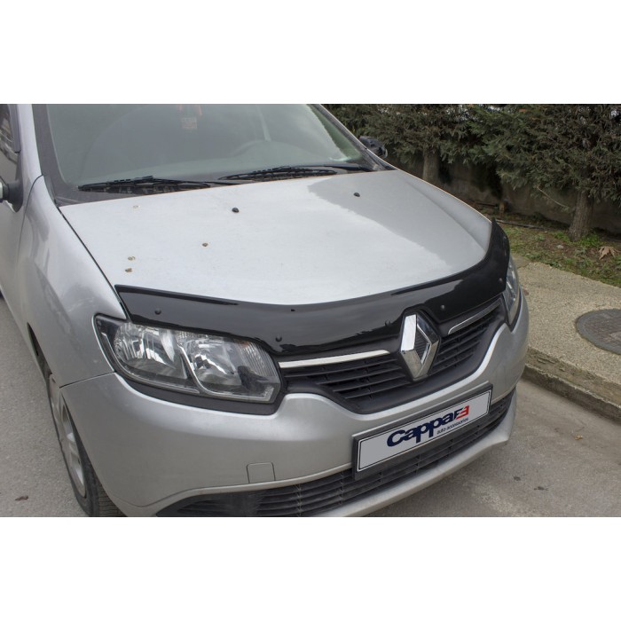 Дефлектор капота (EuroCap) для Renault Logan II 2013-2022 гг