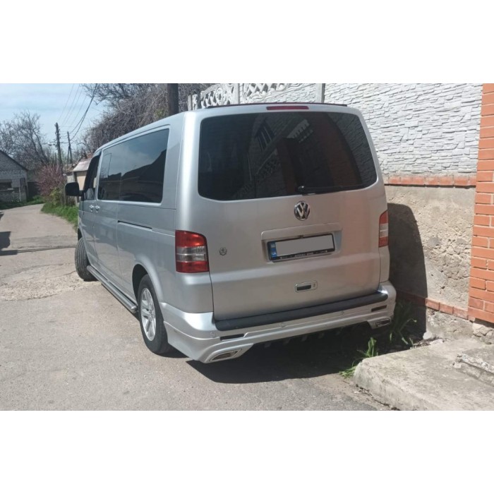 Накладка на задній бампер Sport 2 (під фарбування) для Volkswagen T5 2010-2015 рр