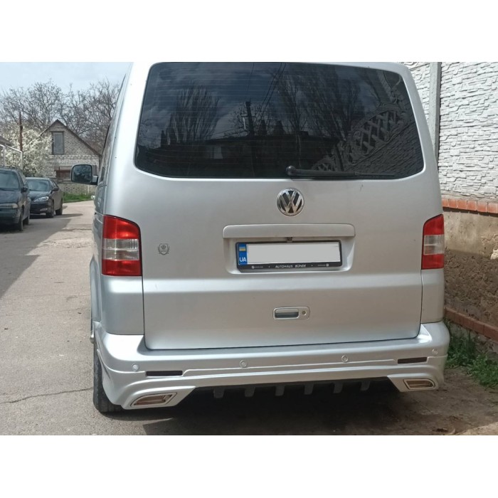 Накладка на задній бампер Sport 2 (під фарбування) для Volkswagen T5 2010-2015 рр