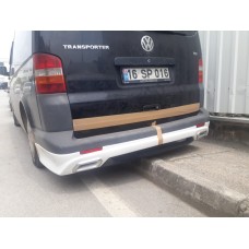 Задня нижня накладка Sport 3 (під фарбування) для Volkswagen T5 2010-2015 рр