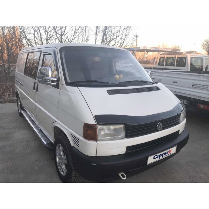 Дефлектор капота (прямые фары) (EuroCap V1) для Volkswagen T4 Transporter