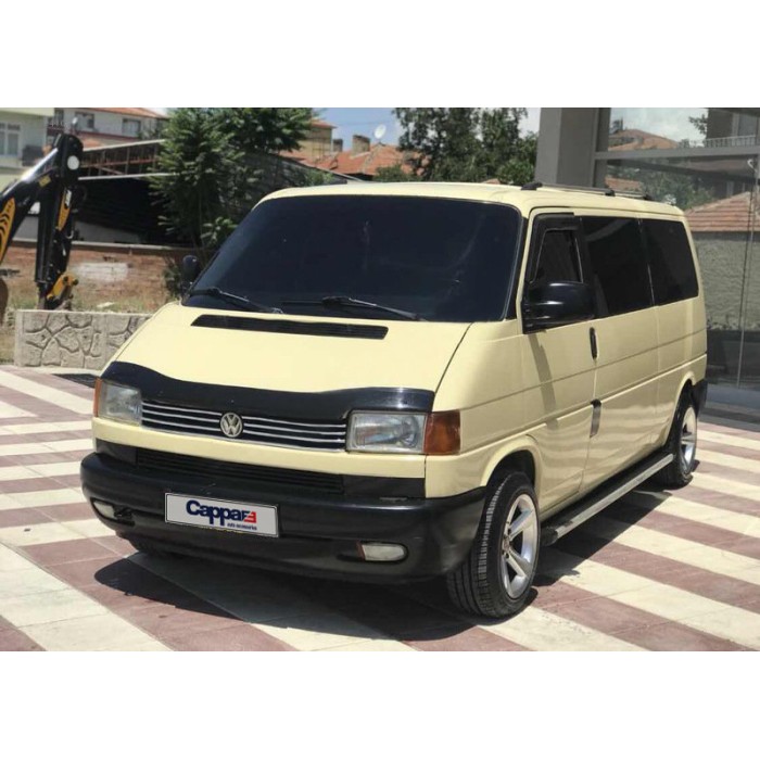 Дефлектор капота (прямые фары) (EuroCap V1) для Volkswagen T4 Transporter