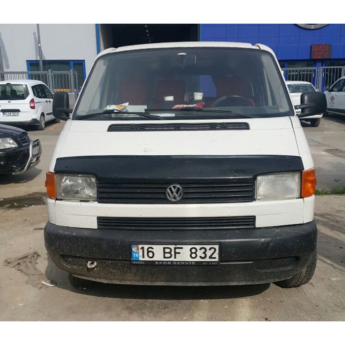 Дефлектор капоту (прямі фари) (EuroCap V2) для Volkswagen T4 Caravelle/Multivan